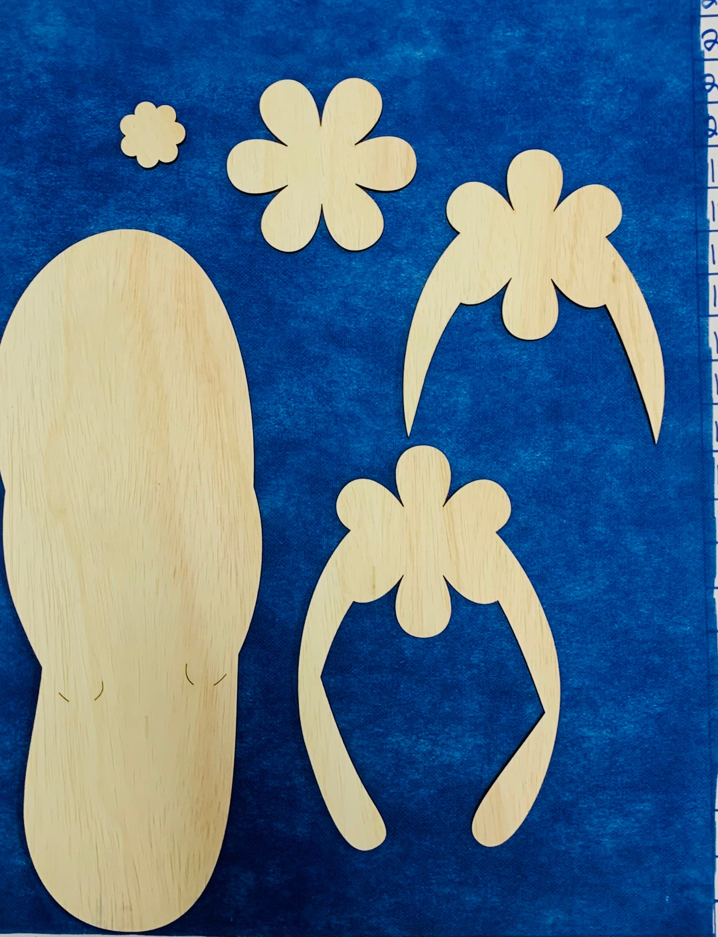 Flip flop Wood 3D