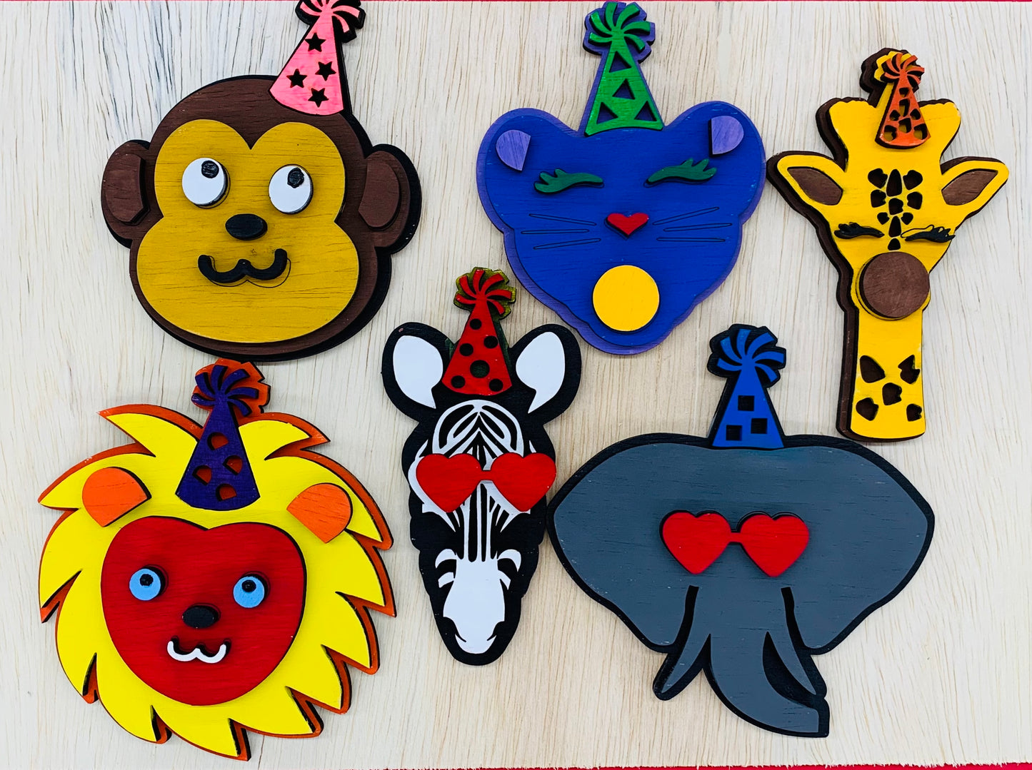 Activity kit layered Wood animals