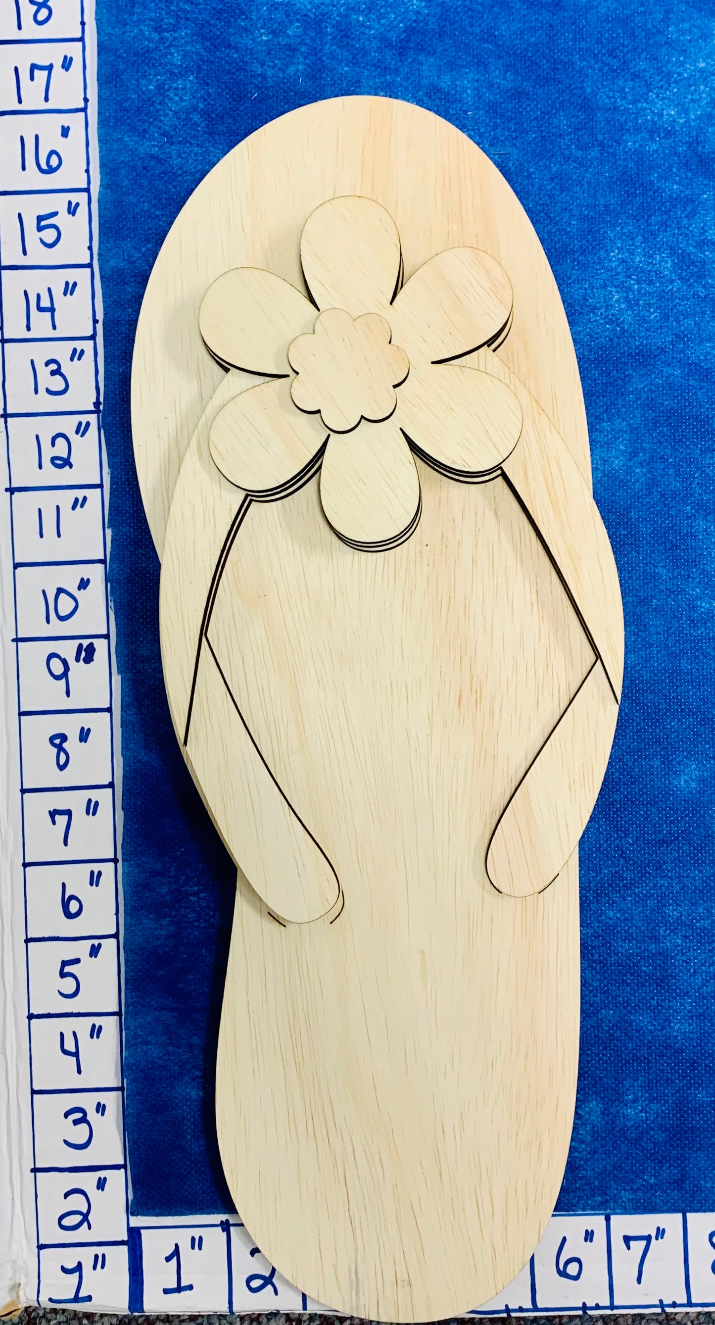 Flip flop Wood 3D