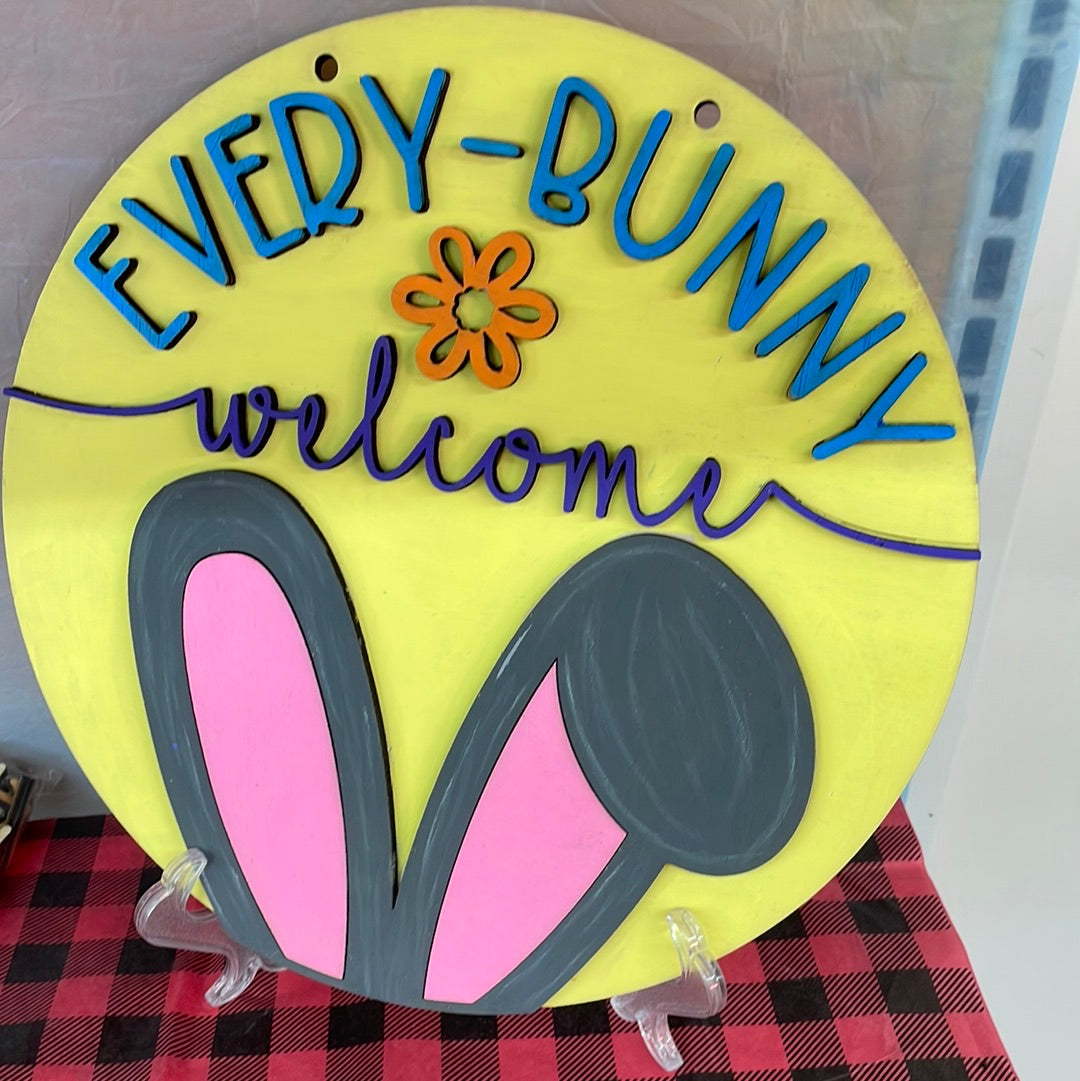 Bunny wood design
