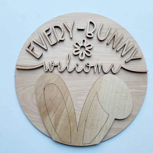 Bunny wood design