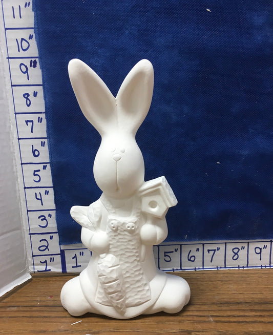 bunny w/birdhouse Nan