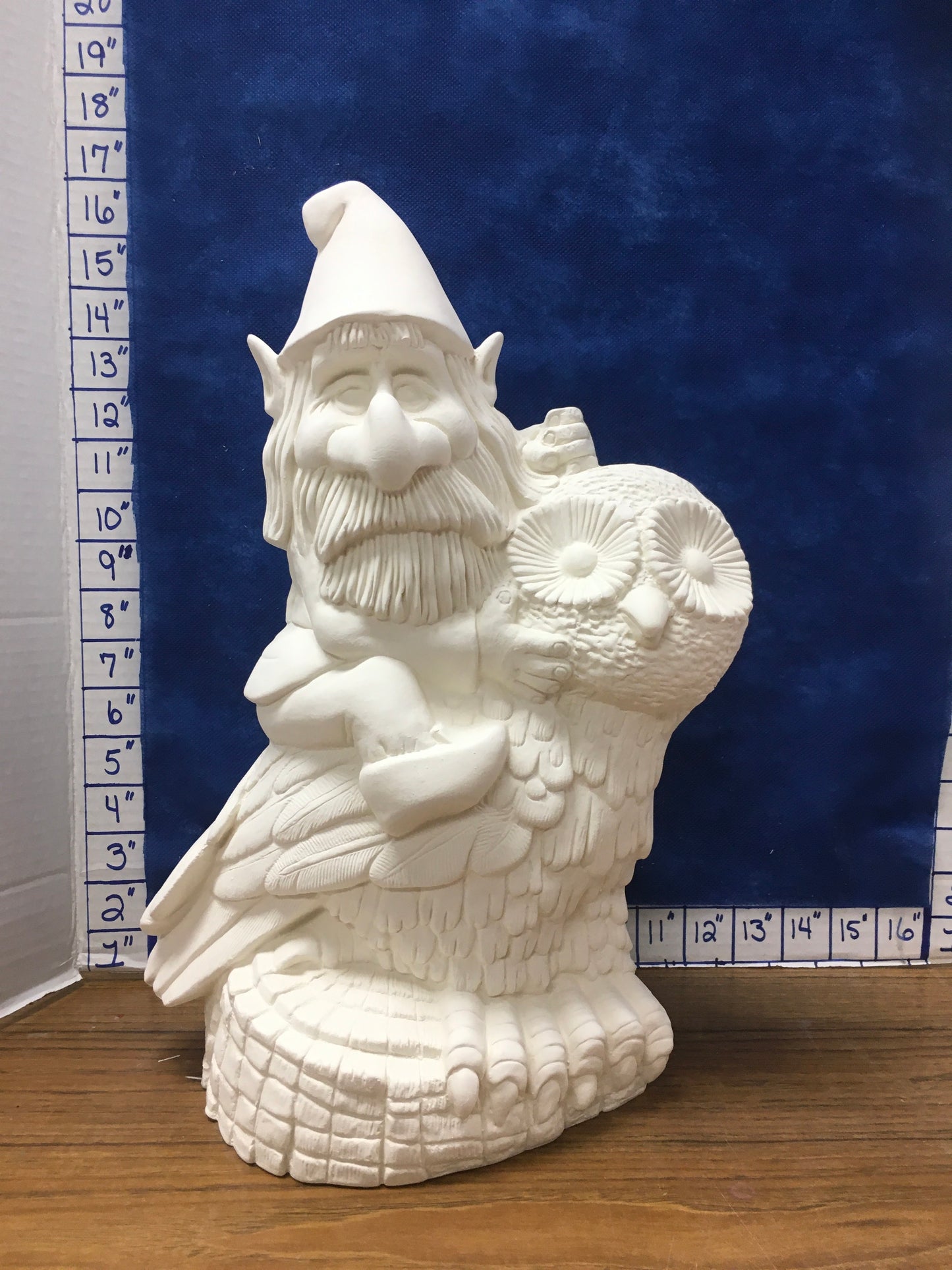 Gnome on owl