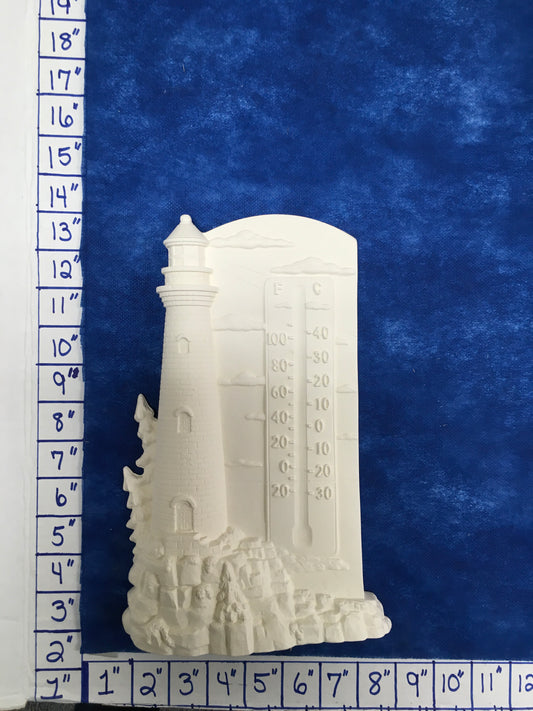 Lighthouse Thermometer plaque