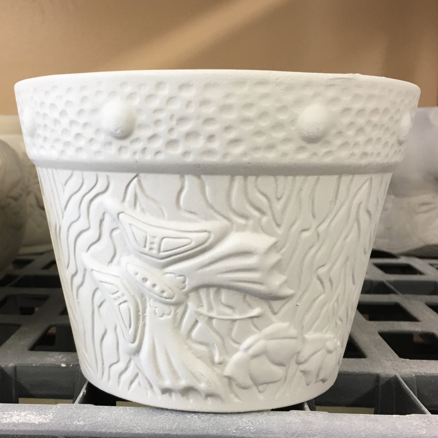 Planter with butterflies